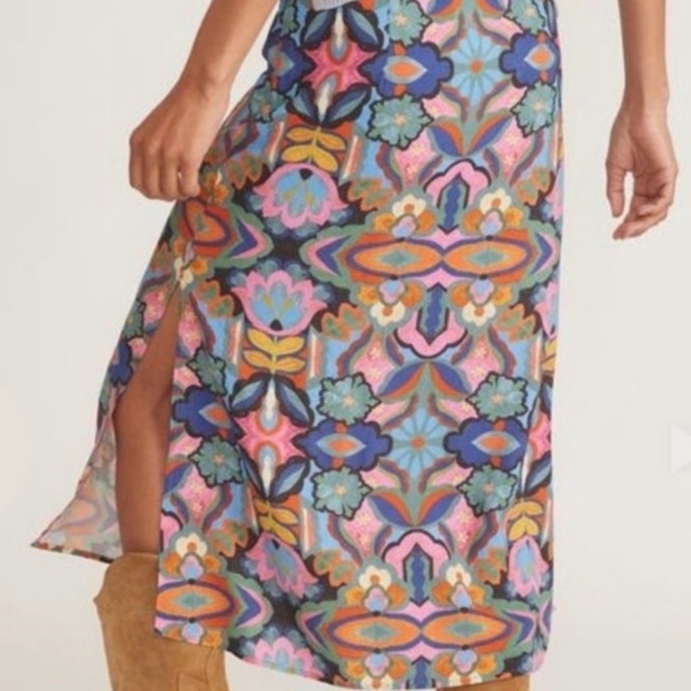 Marina Layer ryan slip midi skirt